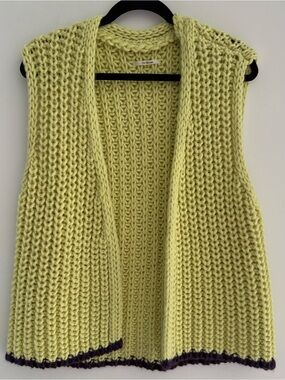 Free people chunky knit vest